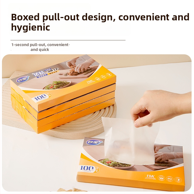 Vienreizējās PE cimdi - biezināti, caurspīdīgi