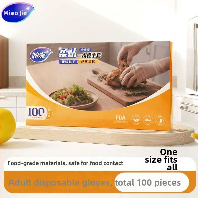 Vienreizējās PE cimdi - biezināti, caurspīdīgi