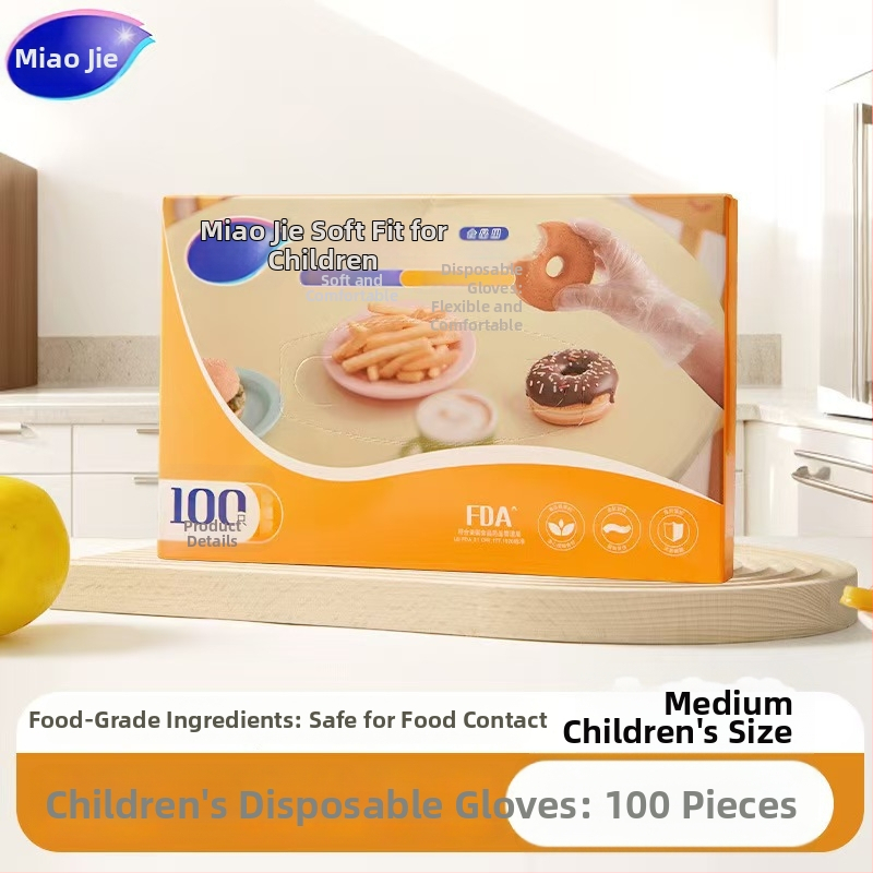 Vienreizējās PE cimdi - biezināti, caurspīdīgi