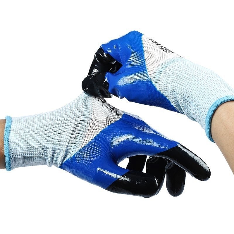 Nitrilne zaštitne radne rukavice - zaštita od kemikalija, ojačana konstrukcija, protuklizne, vodootporne (nitril, zaštita od kemikalija, ojačana konstrukcija, protuklizne, vodootporne)