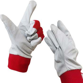 FK márkájú disznóbőr munkakesztyűk kertészeti metszéshez és hegesztéshez, légáteresztő, kopásálló