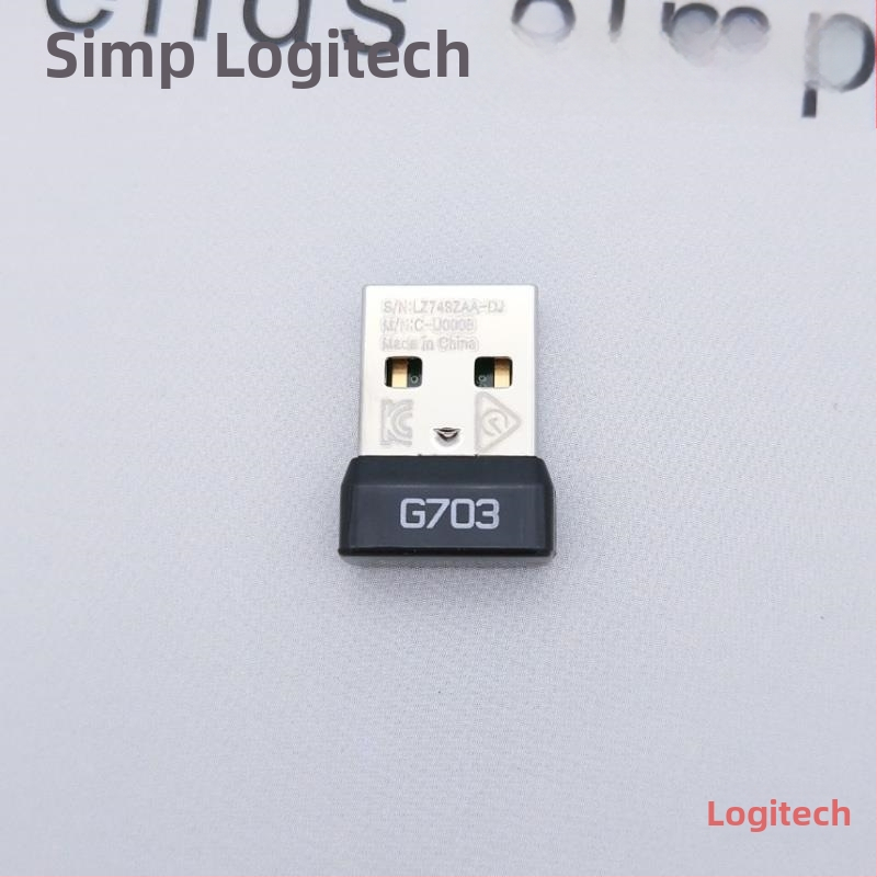 Logitech pelės priedų rinkinys G903/G703/G603/G502/G933 modeliams – siųstuvas, šoniniai mygtukai, svoris, USB įkrovimo kabelis