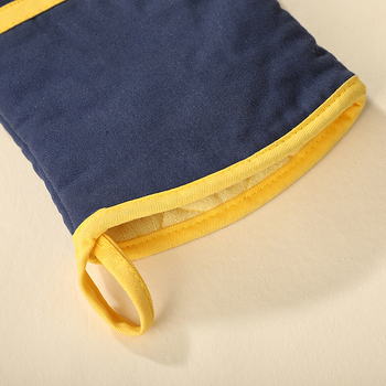 Mikroviļņu silikona cimdi – neslīdoši, biezas, siltuma izolācija, kokvilnas-silikons, svītrainais raksts