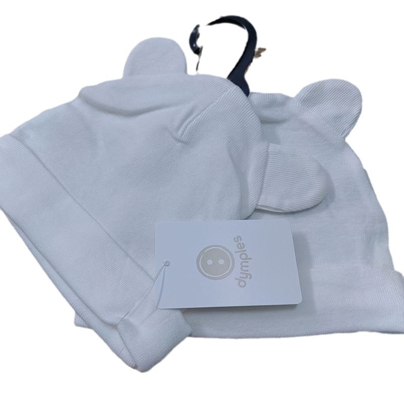 Минималистична шапка за бебета от чист памук за новородени (0–1 години) – зима 2024