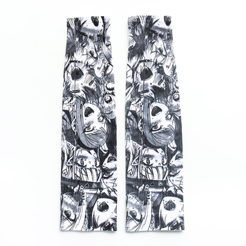 Csíkos digitális nyomtatású napvédő karvédő – légáteresztő poliészter, kültéri futáshoz