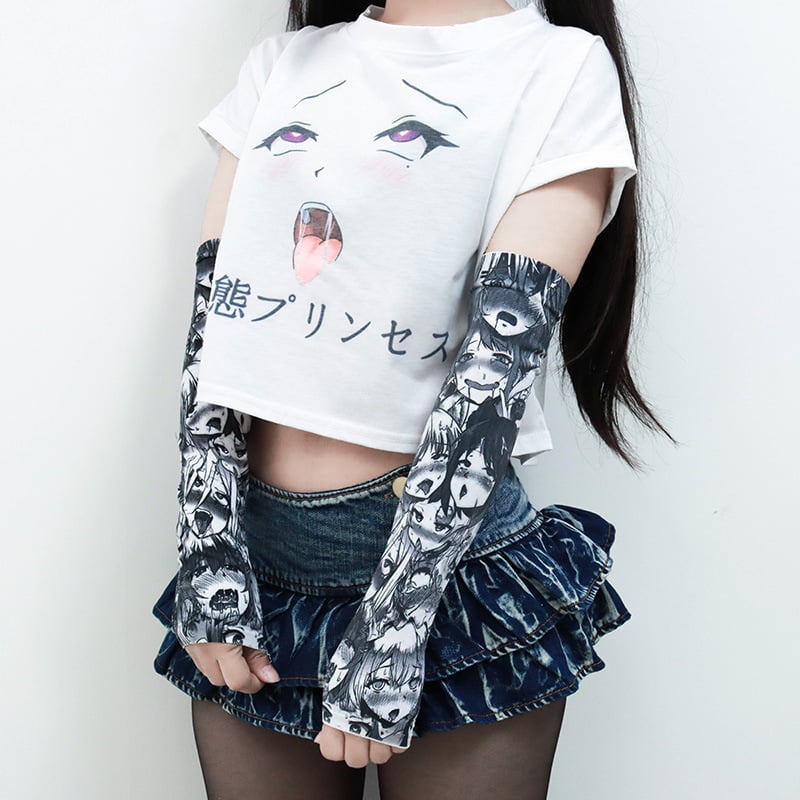 Csíkos digitális nyomtatású napvédő karvédő – légáteresztő poliészter, kültéri futáshoz