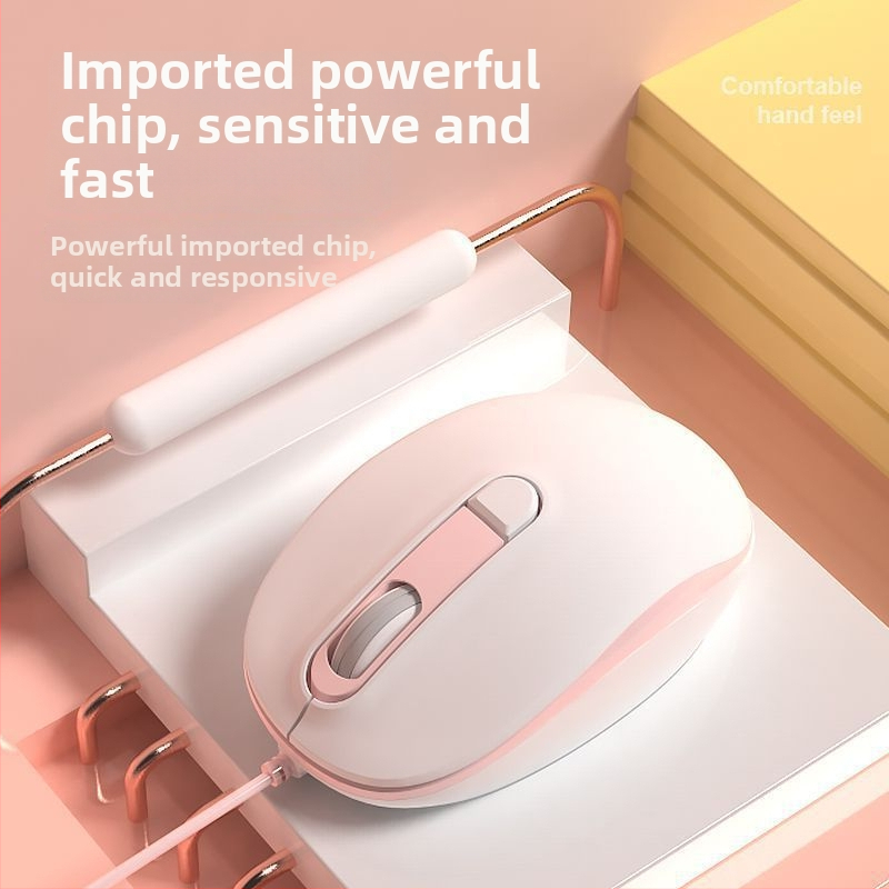 Vaikne juhtmega optiline hiir USB, 2 nuppu