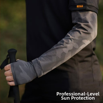 Dviračio rankos užvalkalai iš Ice Silk – kvėpuojantys, UV apsauga, laisvas kirpimas, poliesterio audinys