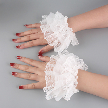 Ženski Lolita rukavi za nadlakt – Višeslojna čipka, Prekrivanje ožiljaka, Za plesne nastupe, Za sve sezone