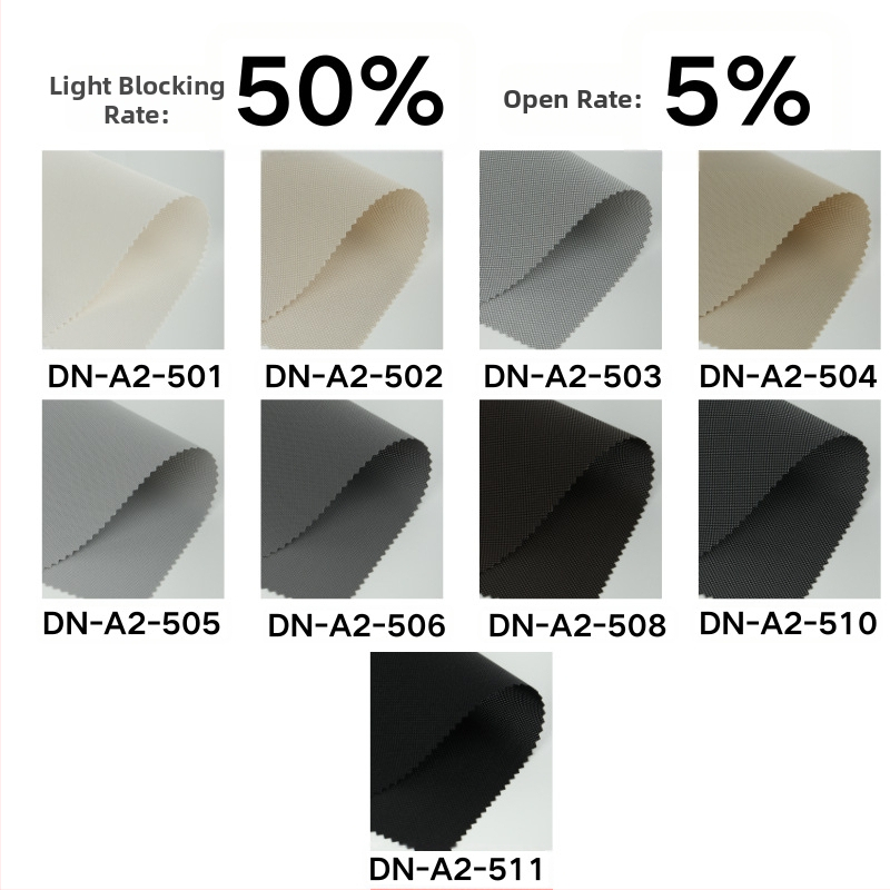 B1 tulekindlad rulood — polüester + PVC, kohandatavad, kontoritele ja ärihoonetele, varjutuse variandid 0%, 1%, 3%, 5%, täielik varjutus / läbipaistev / osaline