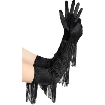 Muške duge operne rukavice sa satininskim resicama, do lakta, proljetno grijanje