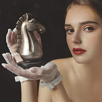 Čipkaste rukavice za žene, A Little Firefly, kratki kroj, poslovni stil, dekorativni dodatak