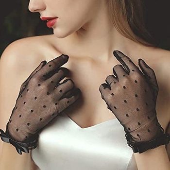 Čipkaste rukavice za žene, A Little Firefly, kratki kroj, poslovni stil, dekorativni dodatak
