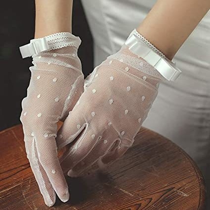 Čipkaste rukavice za žene, A Little Firefly, kratki kroj, poslovni stil, dekorativni dodatak