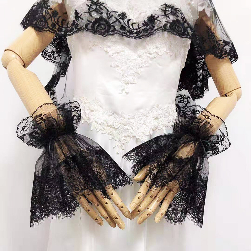 Mănuși din plasă cu dantelă – accesoriu decorativ pentru femei, My Aini, pentru toate sezoanele