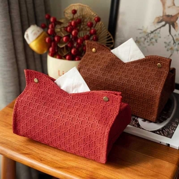 Ādas salvetes kārba, ūdensizturīga un daudzfunkcionāla, modelis: salvetņu maisiņš, stils: moderns minimālisms, piemērota automašīnai, dzīvojamai istabai un vannas istabai