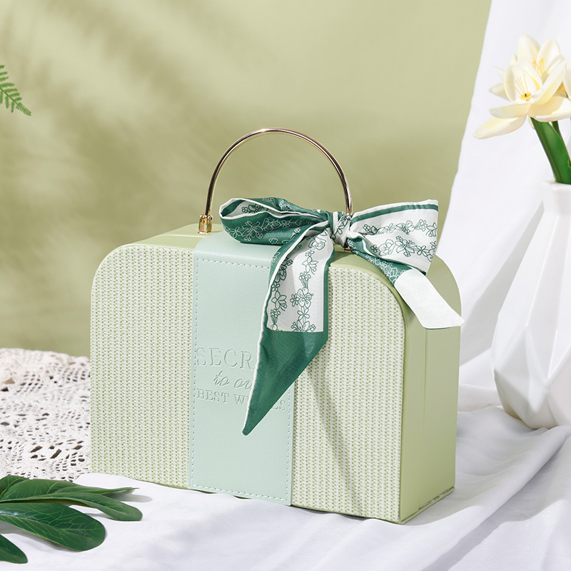 Hui Chu PU ādas kosmētikas soma ar pārnēsājamu dizainu - dāvanu iepakojums, iekļauts zīda šalle