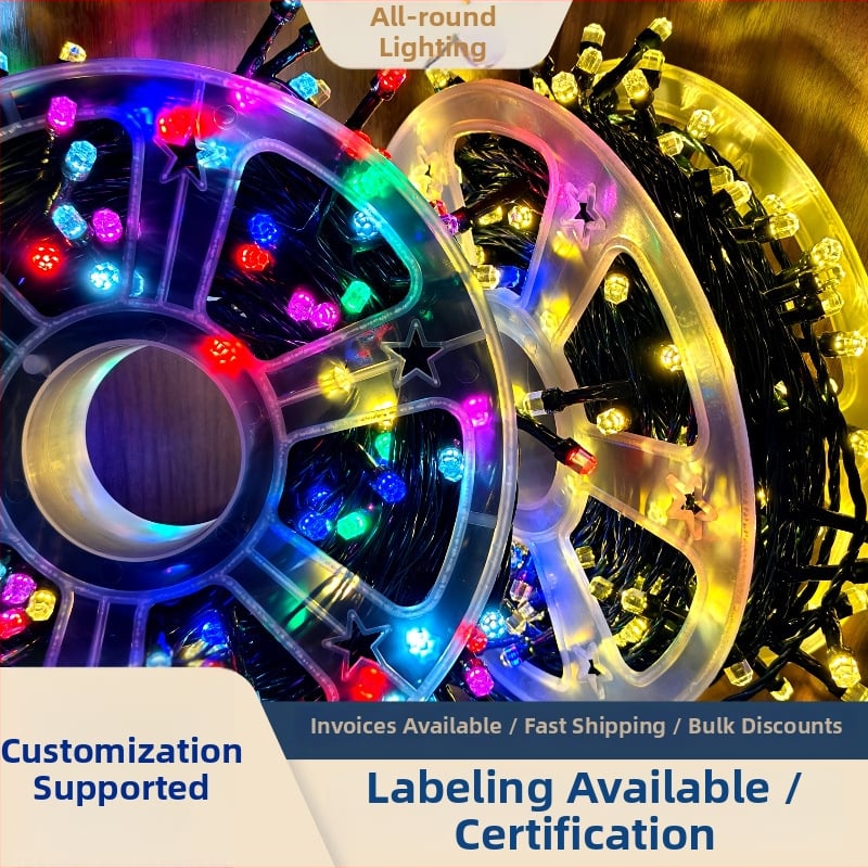 Външни LED соларни стринг светлини, модел BM-4621, 15 LED, соларно захранване, IP44, шестоъгълна форма