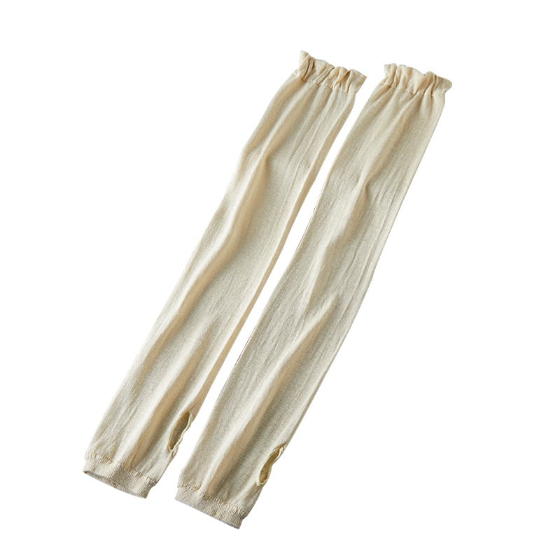 Šilko UV apsauginės rankovės vairavimui ir lauko veiklai, 100% šilkas, kvėpuojančios