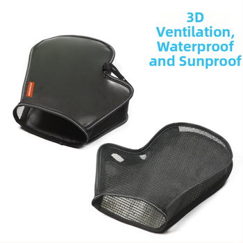 Γάντια ποδηλασίας με προστασία από τον ήλιο, μακριά μανσέτα; Υλικά: Oxford ύφασμα, αλουμινό φιλμ, μαργαριριώδες βαμβάκι; λεπτά; για άσκηση, μετακινήσεις και ποδηλασία