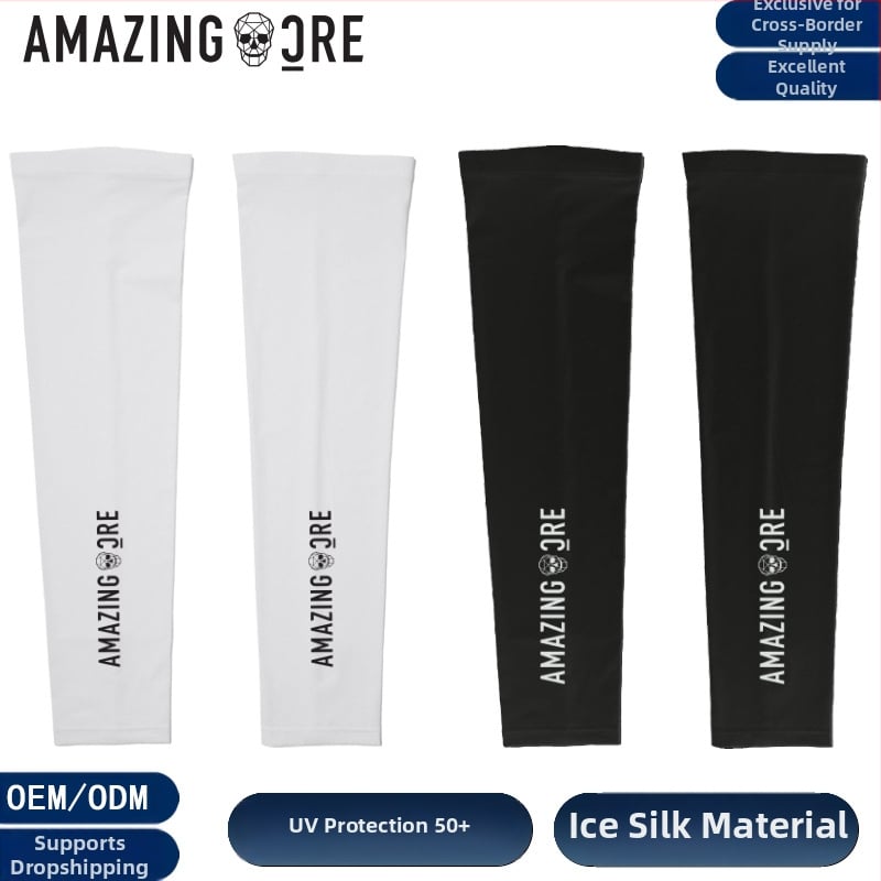 Unisex Ice Silk UV rankovės golfui — kvėpuojančios, UV50+ apsauga, 100% poliesteris