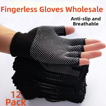 Unisex γάντια με μισό δάχτυλο, νάιλον, διαπνέοντα, αντιολισθητικά, προστασία από τον ήλιο, ανθεκτικά, για ψάρεμα, γυμναστική, ποδηλασία, ορειβασία και εργασία