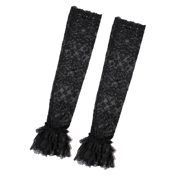 Mergaitei skirta nėrinių pirštinės — saldus stilius, 2025 m. vasara, nėrinių audinys poliesteris, sudėtis 51–60%