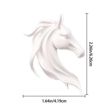 Broșă Le good cu cap de cal - Cupru cu zirconiu, electroplacare, stil lux ușor, accesoriu unisex