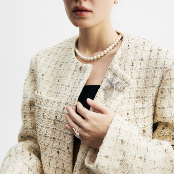 Broš s oblikom mašne, od bakra, unisex niš stil, elektroplatirano, dekorativno