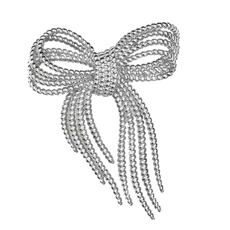 Broš s oblikom mašne, od bakra, unisex niš stil, elektroplatirano, dekorativno