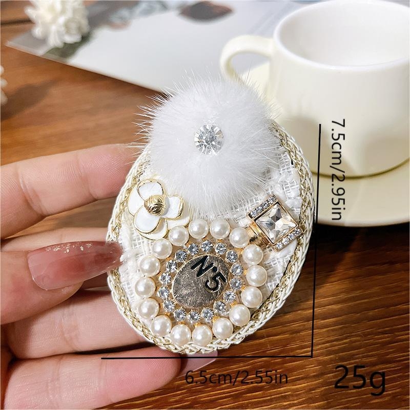 Broš u korejskom stilu, ručno izrađen, mješoviti materijali, dekorativni dodatak, proljeće 2024