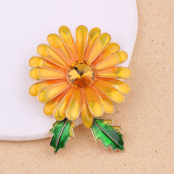 Broš – legura, oblik cvijeta, ženski pastoralni stil, elektroplatiranje, ukras za kaput, dar