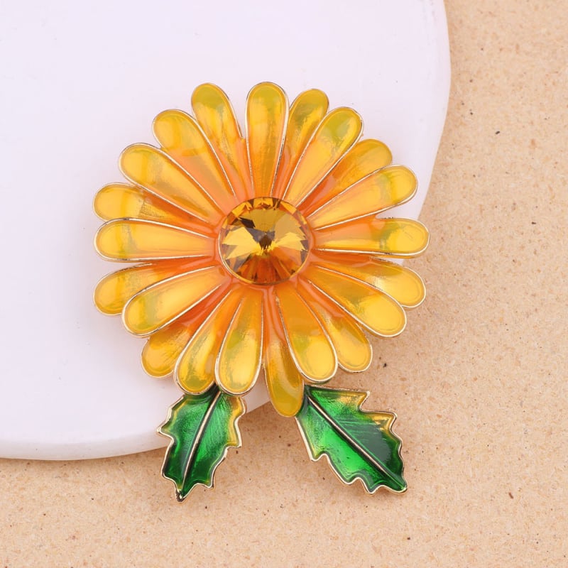 Broš – legura, oblik cvijeta, ženski pastoralni stil, elektroplatiranje, ukras za kaput, dar