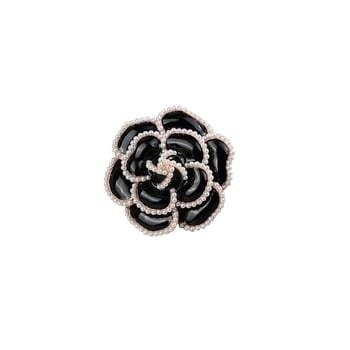 Broșă din aliaj, în formă de floare, placare electrolitică, accesoriu decorativ pentru femei