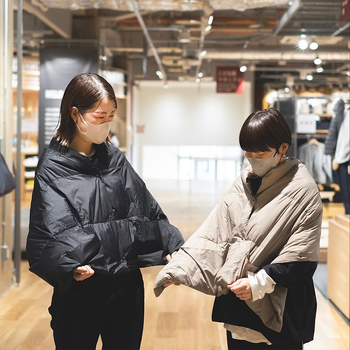 Șal în stil japonez, portabil, ușor, din puf – nailon, iarnă, personalizare disponibilă, toamnă 2025