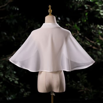 Γυναικείο φουλάρι από chiffon με γιακά στήριξης για νύφη και βραδινά φορέματα, εξωτερική επικάλυψη; κατάλληλο για καλοκαίρι, άνοιξη και φθινόπωρο 2022