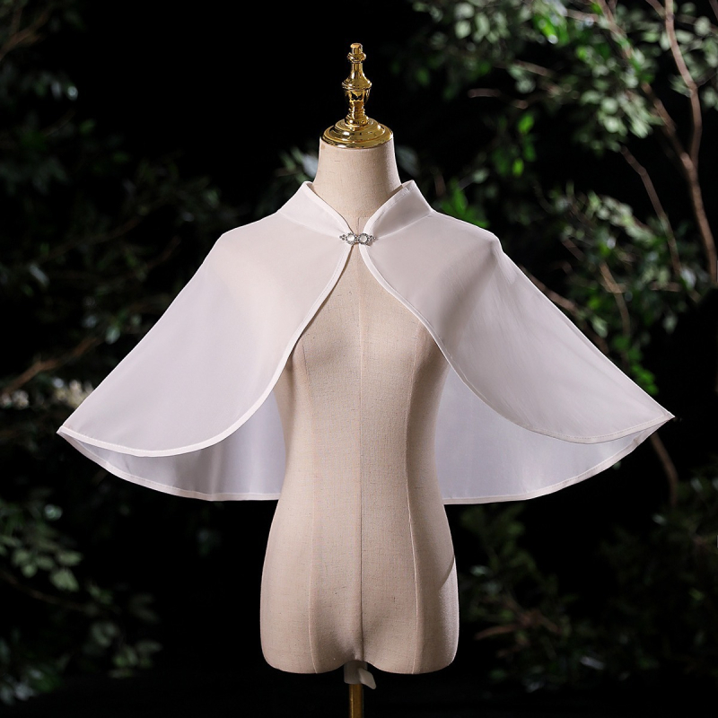 Γυναικείο φουλάρι από chiffon με γιακά στήριξης για νύφη και βραδινά φορέματα, εξωτερική επικάλυψη; κατάλληλο για καλοκαίρι, άνοιξη και φθινόπωρο 2022