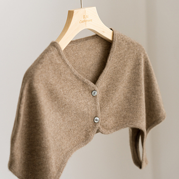 Дамски шал от 100% кашмир — есенно-зимен сезон, жакардова плетка, държи топло