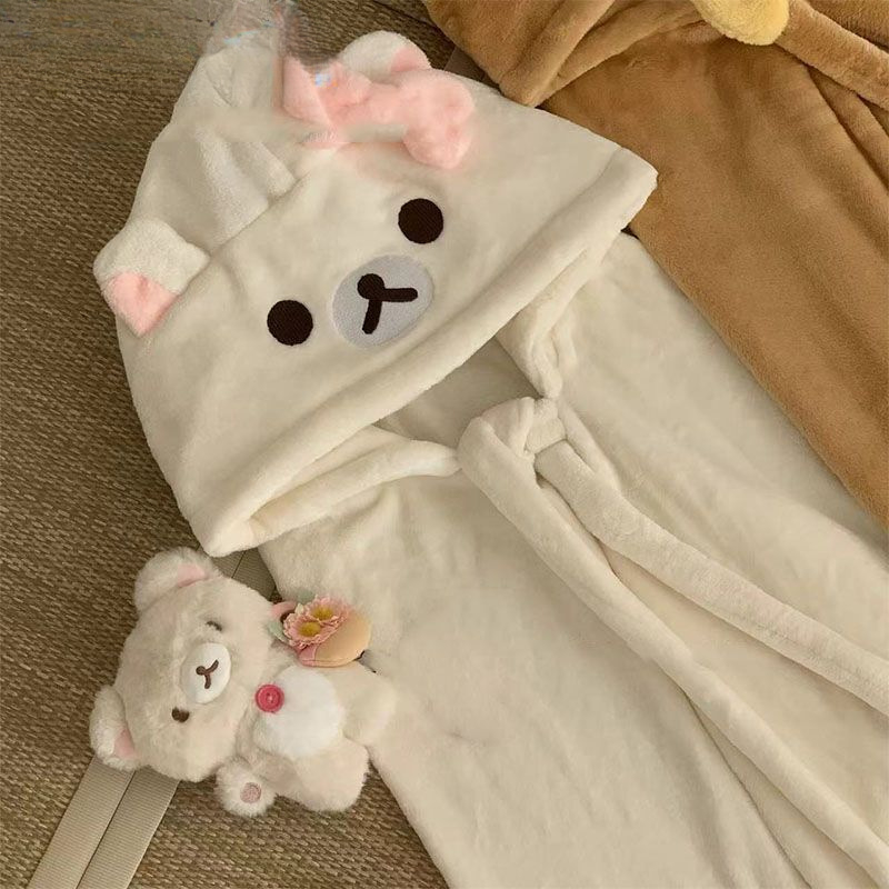 Šal s kapuljačom za ured - crtani dizajn, poliester, proljeće 2025