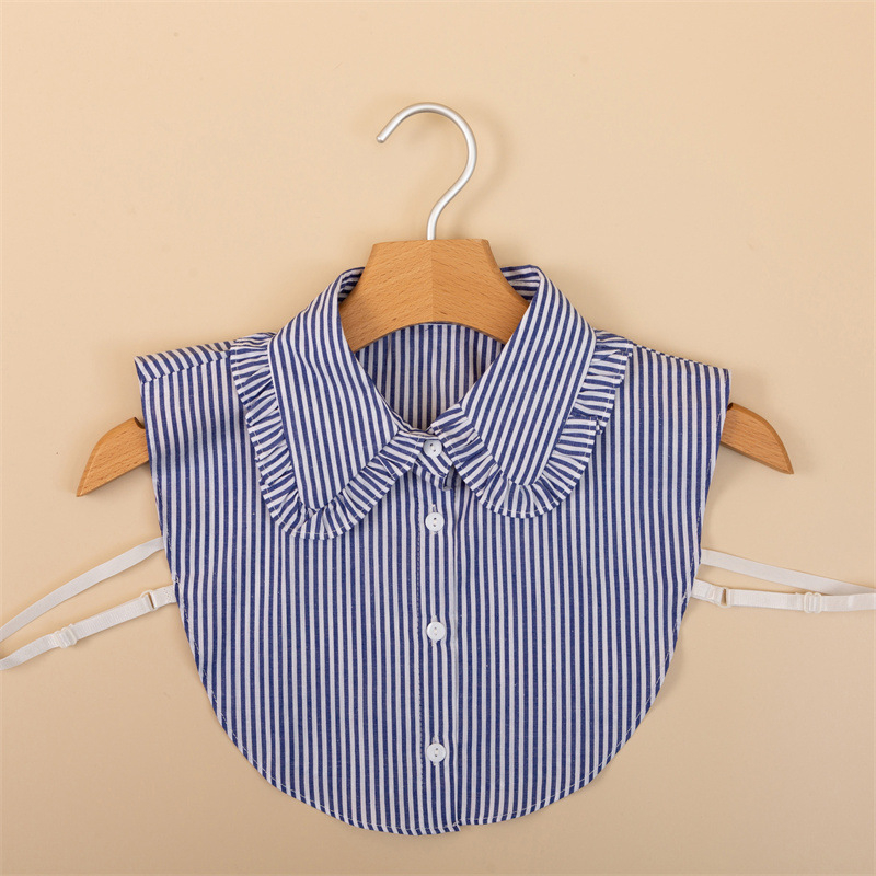 Unisex netikroji apykaklė marškinėliams, medvilnės-denim audinys, paprastas stilius su kaspinu, specialus mašininis apdorojimas