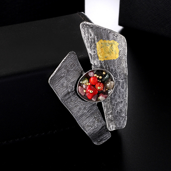 Broš s emajlom kamelije, legura, vintage stil, elektroplatiranje (Materijal: Legura; Oblik: Cvijet; Stil: Vintage; Tehnika: Elektroplatiranje)