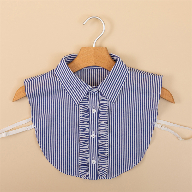 Unisex dirbtinė apykaklė, medvilnė, paprastas stilius, su kaspinu, specialus mašininis apdorojimas