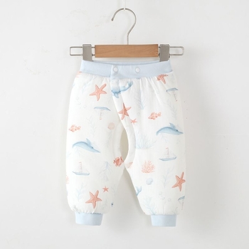 Bērnu kokvilnas bikses ar atvērtu starpeni, ziemas sezonai, zīdaiņiem 0–1 gads, 100% kokvilna