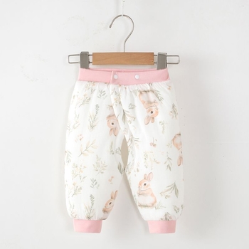 Bērnu kokvilnas bikses ar atvērtu starpeni, ziemas sezonai, zīdaiņiem 0–1 gads, 100% kokvilna