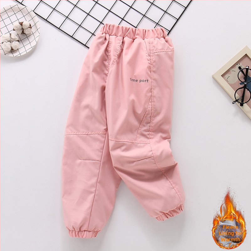 Bērnu ziemas bikses: poliesters, īss griezums, silti zēniem 7–12 gadi