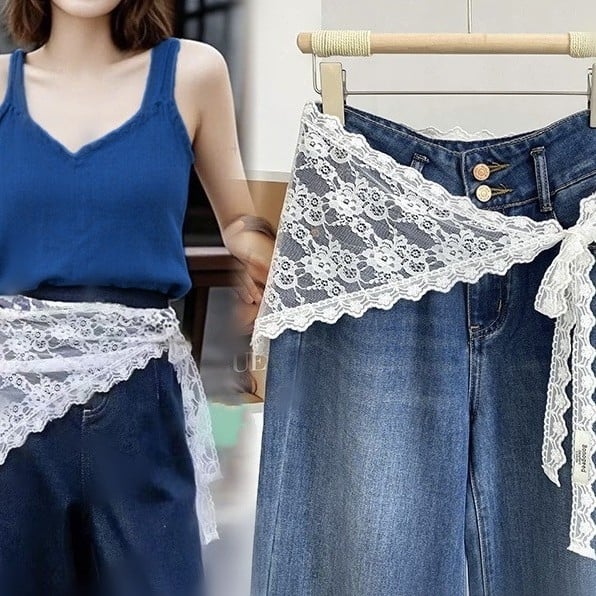 Xi yami šalikų priedai – nėriniai su jacquard tinkleliu galvos šalikui, dvipusiai trikampio šalikai, plastikas/rišėnas, prekės kodas Tj-003333, vasara 2025