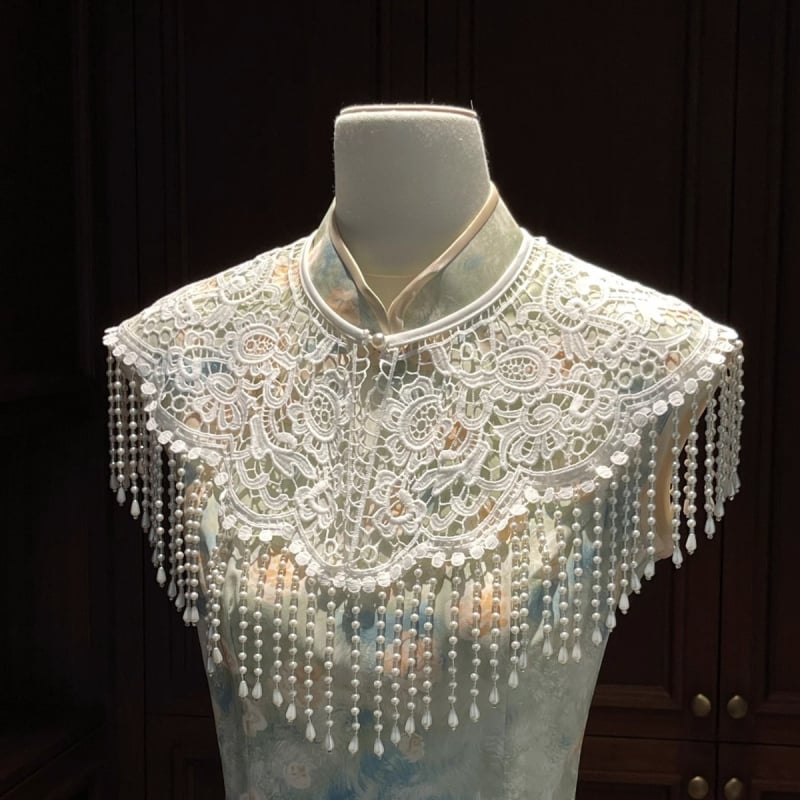 Šaliko kepurės su perlų kutais, kinų stiliaus vilna, Fadi prekės ženklas, FD-698430, 2025 m. pavasaris, pritaikymas prieinama