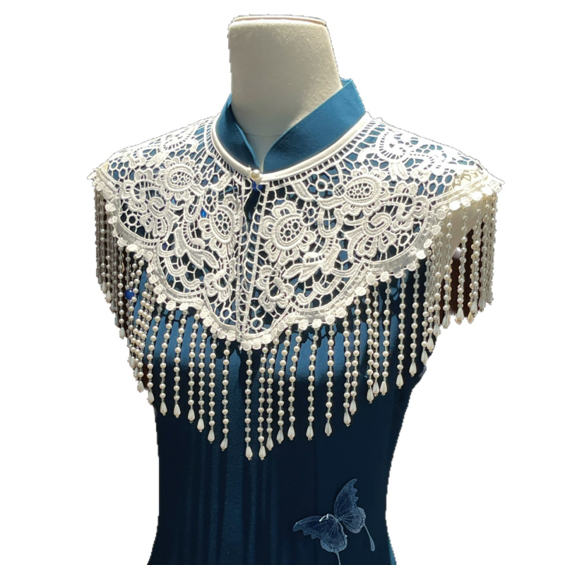 Šaliko kepurės su perlų kutais, kinų stiliaus vilna, Fadi prekės ženklas, FD-698430, 2025 m. pavasaris, pritaikymas prieinama