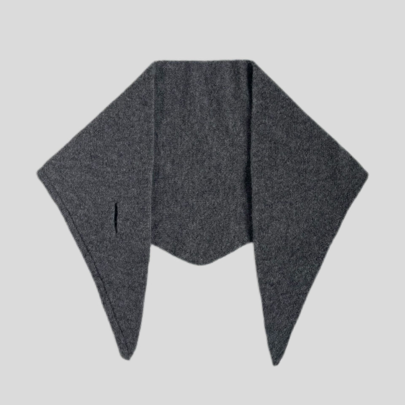Trokutasti vuneni šal, 100% vuna, pleteni na weft, japansko-korejski stil, zadržava toplinu