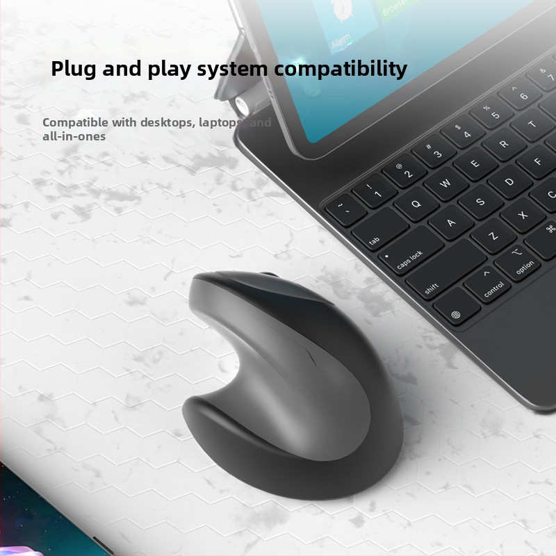 Ergonomiska vertikālā pele, Bluetooth bezvadu savienojums, 4 taustiņi, modelis 891, svars 118 g